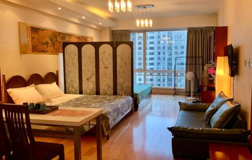 Shuangjing Apartamento | Beijing City center - Deluxe Twin Bed Room with Queen beds