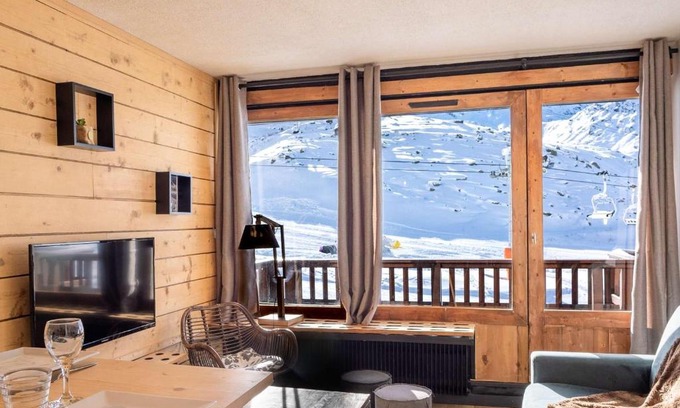 Val-Thorens Apartamento | Bel appartement rénové 4 pers, cuisine équipée, proche commerces - FR-1-637-56