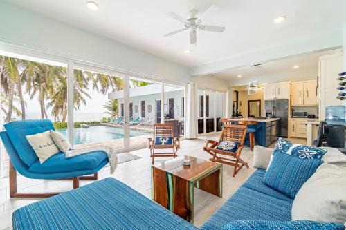 San Pedro Casa | Belize Oceanfront Villa W Pool, Beach & Pier