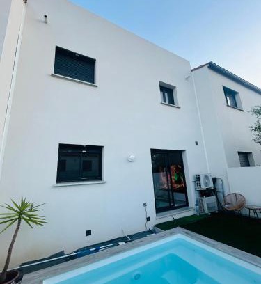 Perpignan Casa | Belle chambre dans villa neuve avec piscine