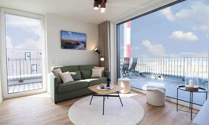 Marienleuchte Apartamento | BeltBlick 11 - Roof terrace. Sauna. Pure sea view.