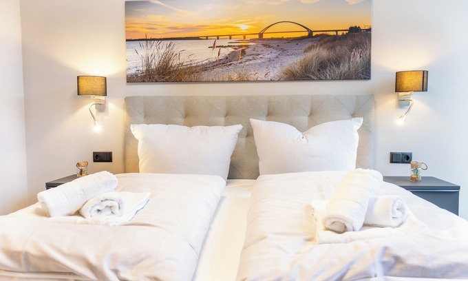 Marienleuchte Apartamento | BeltBlick 16 - Sea view. Sauna. Dogs welcome.