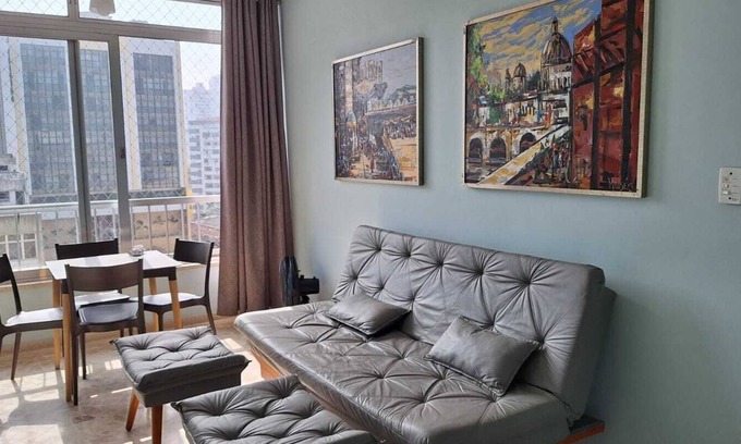 Gonzaga Apartamento | Mejor punto del Gonzaga, edificio frente al mar, garaje privado, 3 shoppings ...