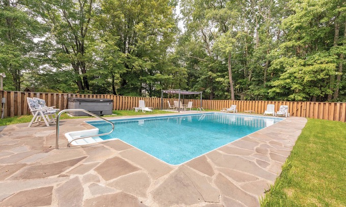 Mongaup Valley Cabina | Bethel Woods Retreat on 45 acres with Hot Tub Arcade Pool & Firepit!