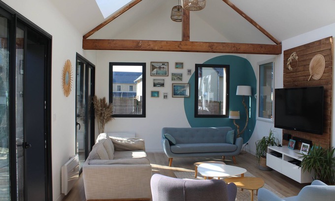 Saint-Jouan-des-Guerets Casa | Entre la casa de Saint Malo y Dinard para 8 personas.
