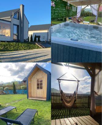 Myczkowce Apartamento | Bieszczadzkie BOHO stodoły z jacuzzi i sauna na wyłączność