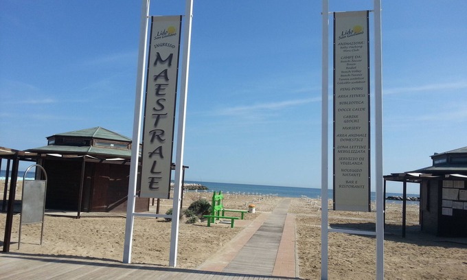 San Giuliano a Mare Apartamento | Big Apartment Beachfront with big Balcony "Seaview" in Rimini