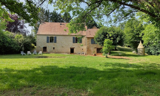 Tursac Casa | Big house perigourdine-nature-baignade-Vézère