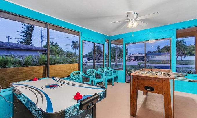 Fort Myers Casa | Bikini Bottom Bungalow - Heated Pool & Game Room - Roelens Vacations