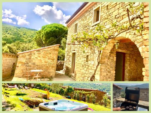 Pieve di Chio Casa | Bio Agriturismo Alba Etrusca di Cortona - Organic Farmhouse- Appartamento Lavanda-Appartamento Rosmarino - vasca idromassaggio esterna