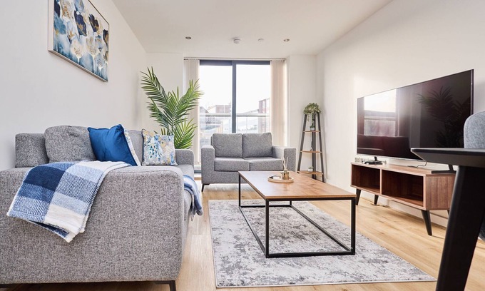 Theatreland Birmingham Apartamento | Birmingham/2bed/modernkitchen/petsok/tv/wifi