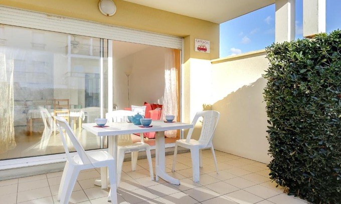 Biscarrosse Plage Apartamento | Biscarrosse Plage : T2 avec Terrasse, à 50m de l’Océan et Proche Centre, Parking Privé - FR-1-521-62
