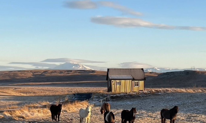 Rangarþing ytra Casa | Bjalli, house on the elven slope with a view of Hekla volcano