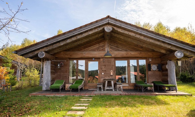 Sankt Englmar Cabina | Blockhaus 7 - Blockhaus mit Sauna im Bayrischen Wald
