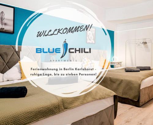 Karlshorst Apartamento | Blue Chili 31 - Stadtwohnung für 7 - modern zentral Karlshorst Wlan