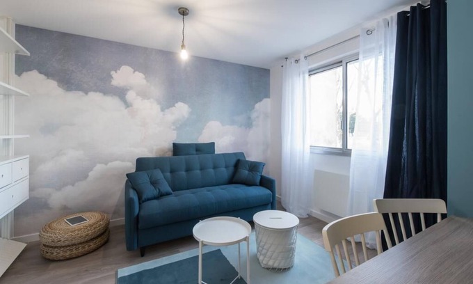 Villeurbanne Apartamento | "blue Dream"- Studio Cosy, Propre, Déco Sympa, Juste en Face de L'insa/doua
