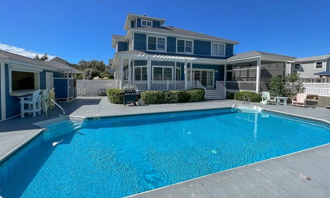 Sandbridge Casa | Blue Heron | 550 ft. to the Beach | Private Pool, Hot Tub