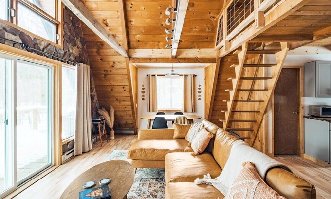 Jay Chalet De Esquí | Blue Hour A-Frame: Modern Boho Escape w/ Hot Tub