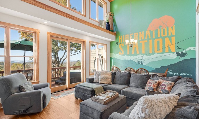 Wolf Laurel Casa | Blue Ridge Home with Views-Hot Tub-Gameroom/Close to Skiing-Hiking-Asheville!