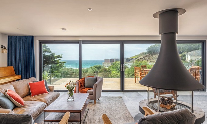 Trenance Cabaña | Alojamiento de 5 habitaciones en Mawgan Porth
