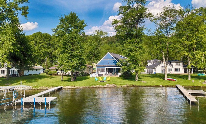 Honeoye Casa | Blue Skies - Lakefront Living at it's Finest! Luxury Amenities!