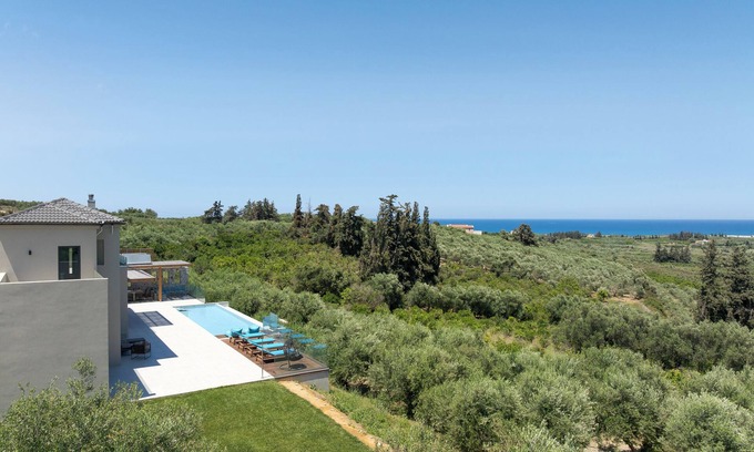 Modi Villa | Blue Zone Villa, a SeaView Sanctuary with Pool