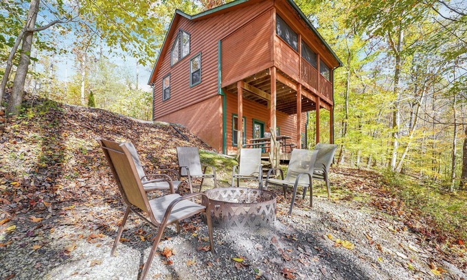 Rockbridge Cabina | Bluebird Cabin en Hummingbird Hill (área de Hocking Hills)