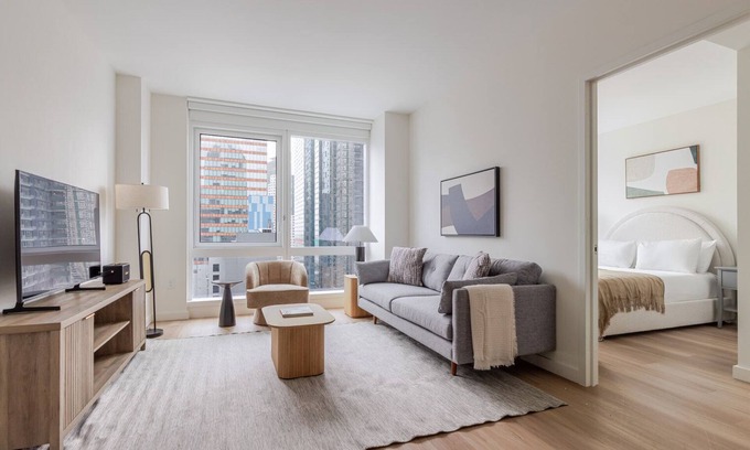 Hunters Point Apartamento | Blueground | LIC, gym & w/d, nr MoMA PS1