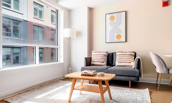 Mount Vernon Triangle Apartamento | Blueground | Mt Vernon, rooftop & gym, nr museums