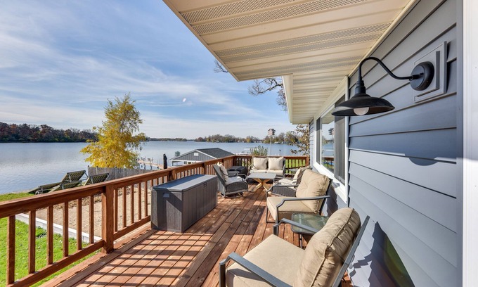 Fox Lake Casa | Boat, Fish & Swim: Waterfront Fox Lake Gem!