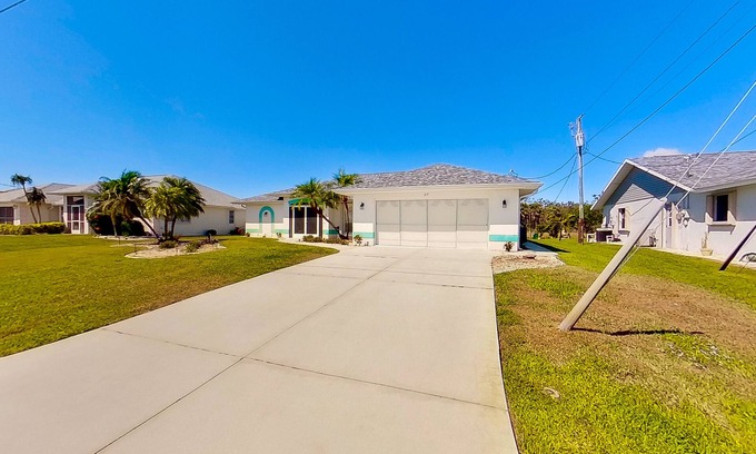 Pebble Beach Casa | Bohemian canal-front retreat with pool, beach gear, adult bikes, & AC - dogs ok
