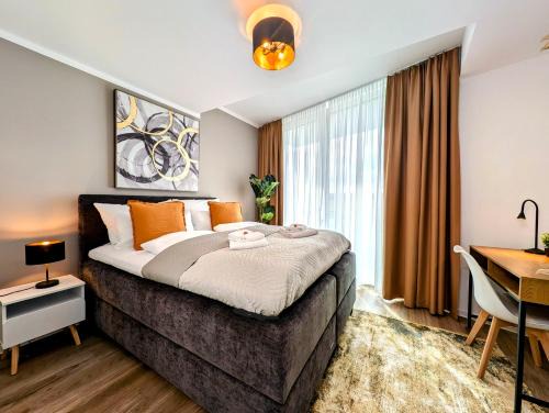 Andreasvorstadt Apartamento | BohnApartments - Nordkap-SUITEN - gratis Parkplatz - moderner Neubau - Erdgeschoss - Fußbodenheizung