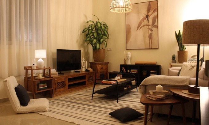 Al Maqta Apartamento | Boho Style Cozy 1 BHK Apartment