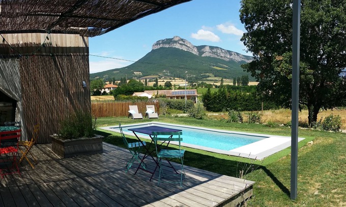 Soyans Cabaña | Bois de Garance, casa rural ecológica confortable con piscina privada
