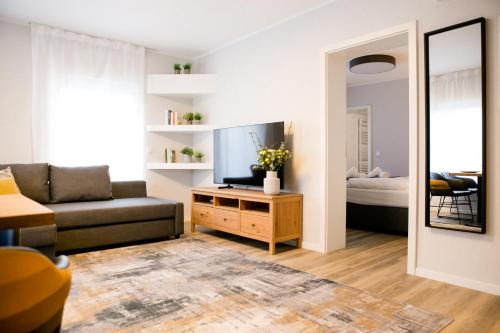 Sankt Augustin Apartamento | bonquartier - LUX APT #2 Moderne, stilvolle Wohnung mit voll ausgestatteter Küche, Klimaanlage und Parkplatz