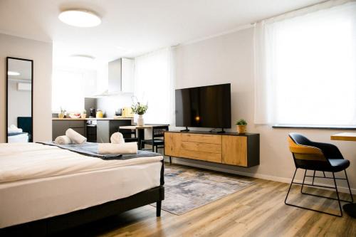 Sankt Augustin Apartamento | bonquartier - LUXAPT#4 Modernes Apartment mit Self Check-In, voll ausgestatteter Küche, Klimaanlage und Parkplatz