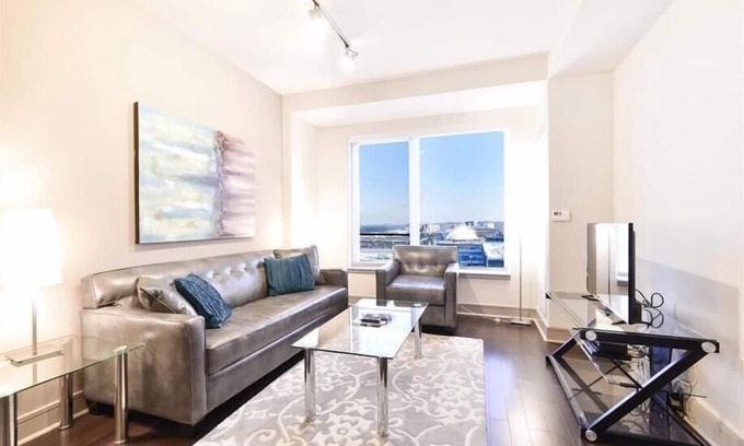 Seaport District Apartamento | Boston Harbor 1 BR | Desk+Wi-Fi | Kitchen