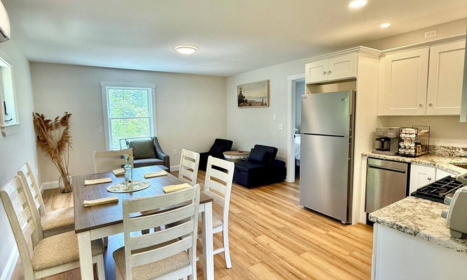 Bridgton Casa | Brand new 2BR, 1.5BA-close to amenities yet feels secluded. 2 story, AC, wifi!