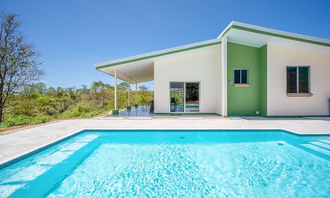 Marbella Casa | Brand-new home in lush setting with private pool & washer/dryer - near beach