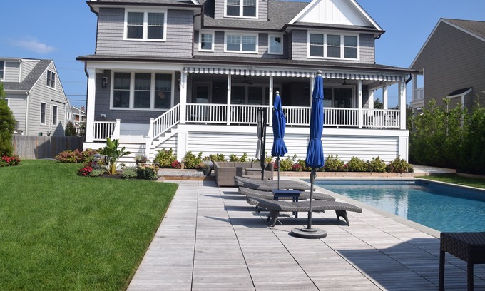 Mantoloking Casa | Brand new home steps from South Beach, pool and hot tub, perfect for families!