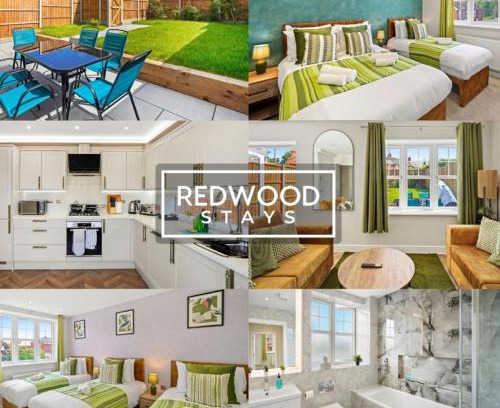 Rushmoor District Casa | BRAND NEW! Modern Houses For Contractors & Families with FREE PARKING, FREE WiFi & Netflix By REDWOOD STAYS