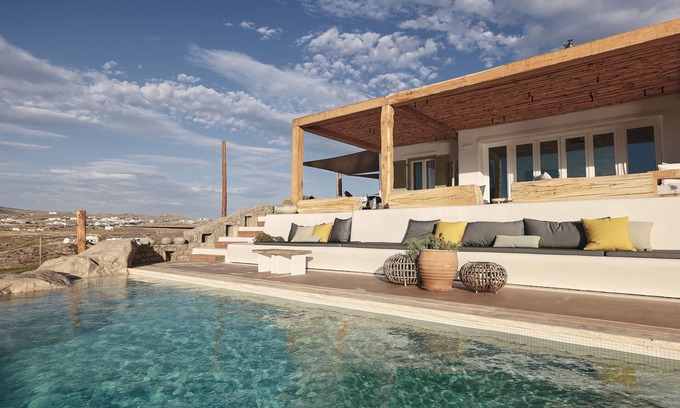 Ftelia Casa | Brand New Villa Rossa on Excellent Location by Ftelia beach,Breathtaking view