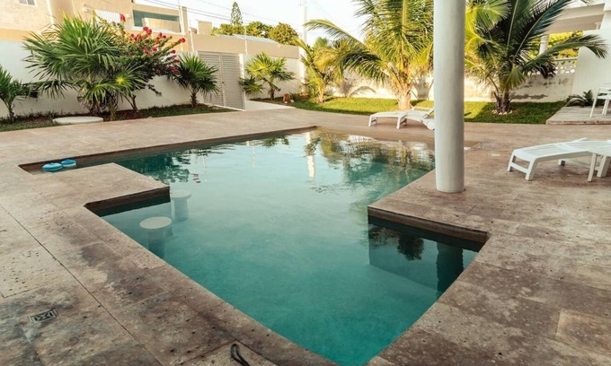Chelem Villa | Breathtaking Beach Villa, Feel the Inviting Vibe!