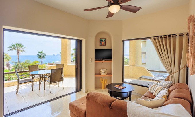 Cabo Bello Condominio | Breathtaking Views of Ocean & Arch in Delightful 1 Bedroom Condo