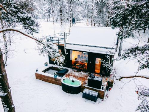 Renavas Casa | BRENDIS -'Virš Ąžuolų' - Forest SPA - FREE jacuzzi