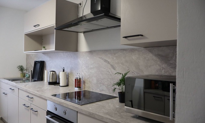 Lippstadt Apartamento | Bridge EG Whg, 2x Terrasse, Grill,küche,w-lan,wachmaschine,trockner,