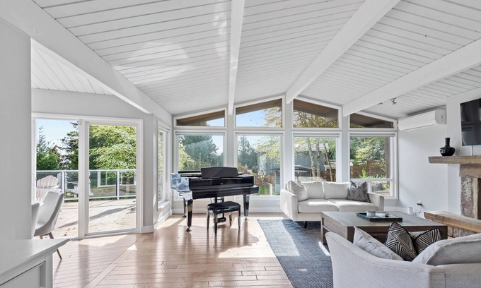 Mill Bay Casa | Bright 2bd suite with ocean views! Perfect getaway for family or friends!
