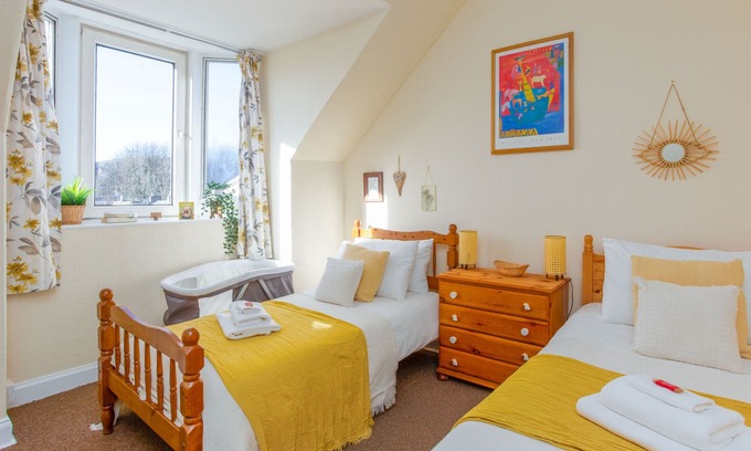 Galashiels Apartamento | Apartamento-Diseñador-Baño Privado-Vista al campo