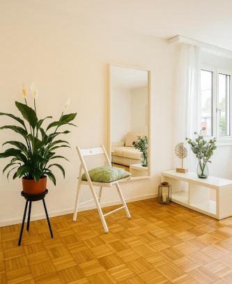 Wurenlos Apartamento | Bright furnished Studio with workspace and garden area near Zurich