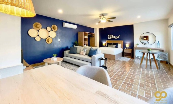 El Centenario Apartamento | Bright Studio | Kitchen | AC | Steps to the Beach